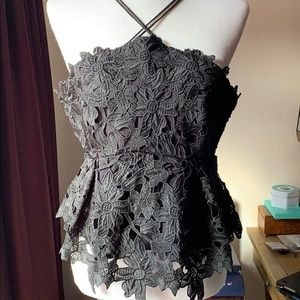 Free People embroidered top